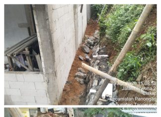 Proyek Turap di Perumahan Nirwana 2 Ciakar Diduga “Siluman” dan tidak sesuai Speak, Camat Panongan Harus Bersikap Tegas