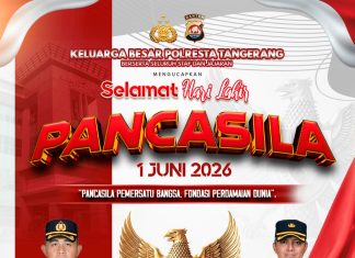 Hari Lahir Pancasila, Kapolresta Tangerang Ajak Masyarakat Jadikan Pedoman Bernegara