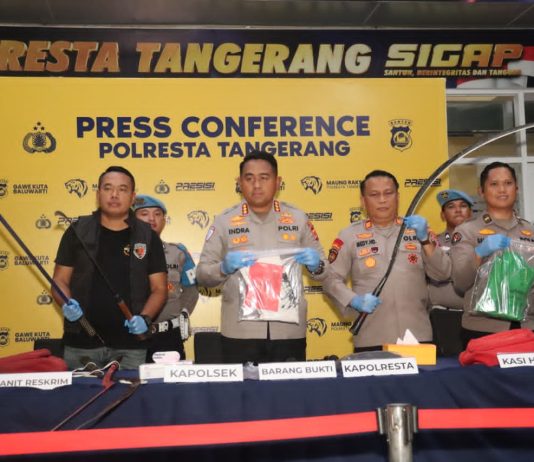 Kurang dari 24 Jam, Polresta Tangerang Ungkap Tawuran yang Tewaskan Satu Pelajar di Sindang Jaya