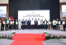 Kanwil BPN Provinsi Banten Serahkan 251 Sertipikat Wakaf pada 4th ICOP, Dukung Percepatan Sertipikasi Tanah Wakaf Nasional