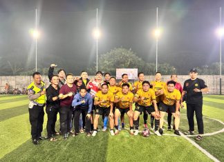 Turnamen Mini Soccer HUT Bhayangkara Pererat Kekompakan Jajaran Polresta