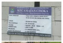 LPI Sebut, Camat dan Pengawas Cisoka Diduga Bungkam Terkait Proyek Yang Dikerjakan Dilahan Pengembang.