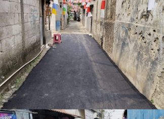 Hotmix Jl. Kadu Sangereng Diduga Tipis, Papan Proyek Tak Terpasang