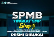 Catat! SPMB Tahap III SMP Negeri Tangsel Resmi Dibuka untuk Jalur Afirmasi, Disabilitas hingga Pemilihan Swasta Pendamping