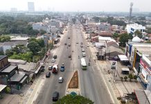 Dinas SDABMBK Tangsel Bangun Median dan Dua U-Turn di Jalan Rawa Buntu Sesuai Kajian Dishub