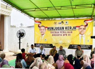 Silaturahmi dan Kunker Anggota DPR RI H.Andi Achmad Dara di Kelurahan Kadu Agung.