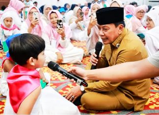 Bupati Tangerang Drs.H.Moch.Maesyal Rasyid, Buka Tarbiyah Manasik Haji Tingkat PAUD Kabupaten Tangerang.